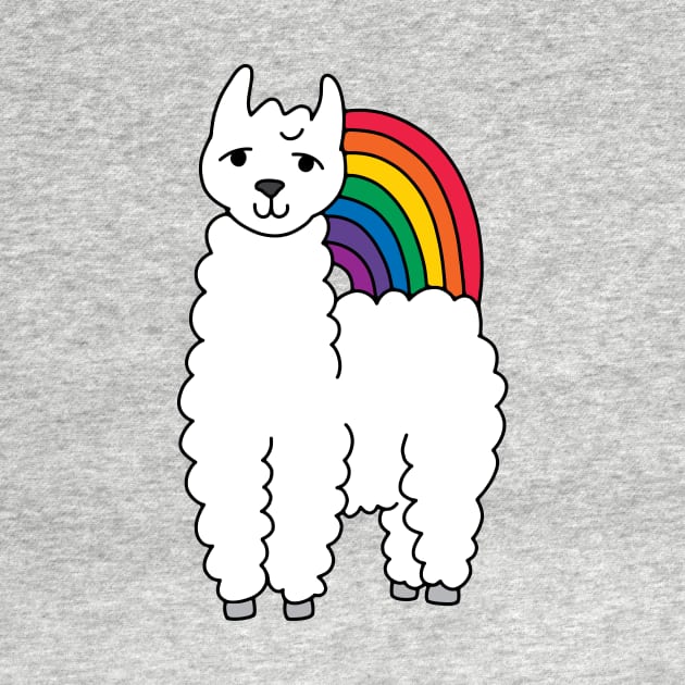 Rainbow Llama by murialbezanson